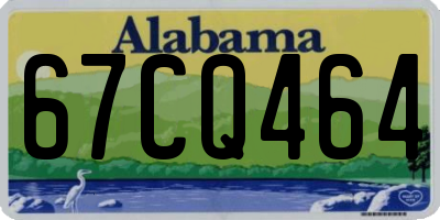 AL license plate 67CQ464