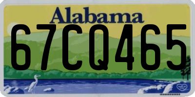 AL license plate 67CQ465