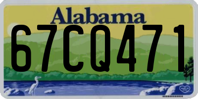 AL license plate 67CQ471