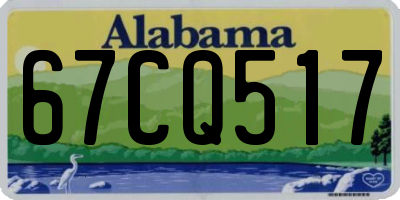 AL license plate 67CQ517