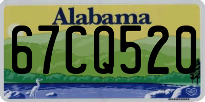 AL license plate 67CQ520