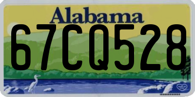 AL license plate 67CQ528