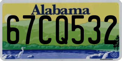 AL license plate 67CQ532