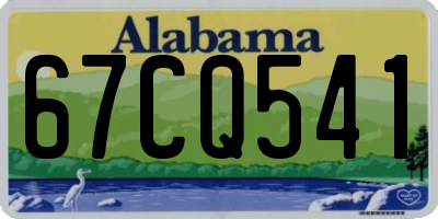 AL license plate 67CQ541