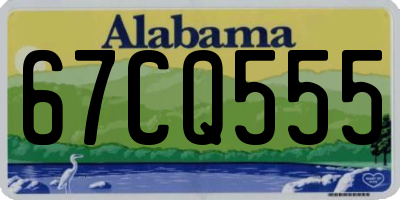 AL license plate 67CQ555
