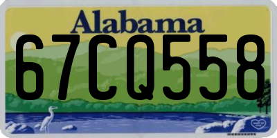 AL license plate 67CQ558