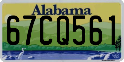 AL license plate 67CQ561