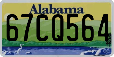 AL license plate 67CQ564