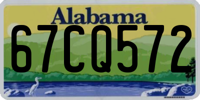 AL license plate 67CQ572