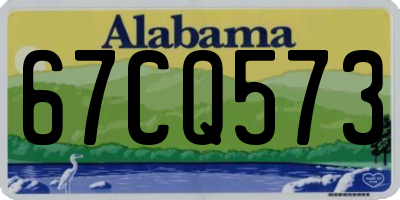 AL license plate 67CQ573