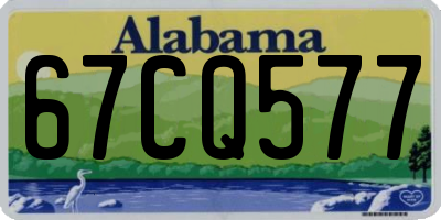 AL license plate 67CQ577