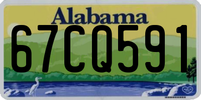 AL license plate 67CQ591
