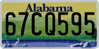 AL license plate 67CQ595