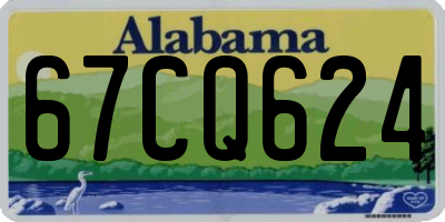 AL license plate 67CQ624
