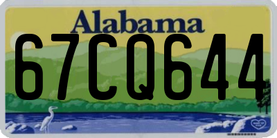 AL license plate 67CQ644