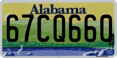 AL license plate 67CQ660
