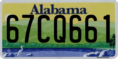 AL license plate 67CQ661