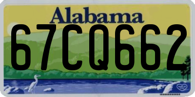 AL license plate 67CQ662