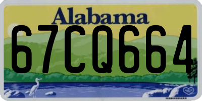 AL license plate 67CQ664