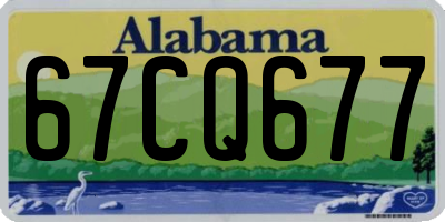 AL license plate 67CQ677