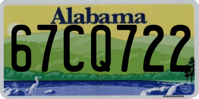 AL license plate 67CQ722