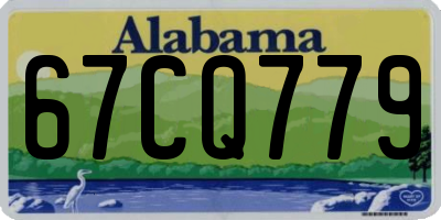 AL license plate 67CQ779