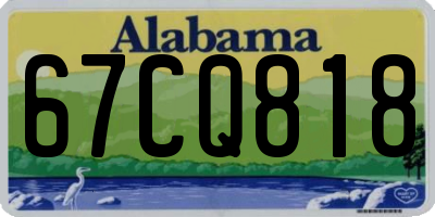 AL license plate 67CQ818