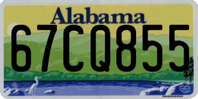 AL license plate 67CQ855