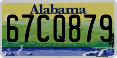 AL license plate 67CQ879