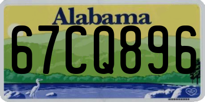 AL license plate 67CQ896