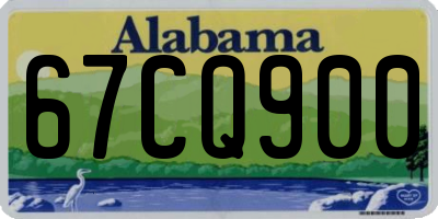 AL license plate 67CQ900