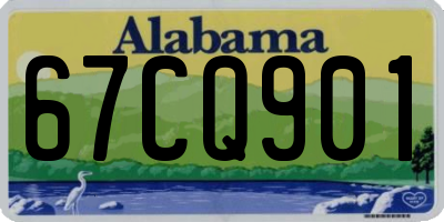 AL license plate 67CQ901