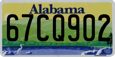 AL license plate 67CQ902