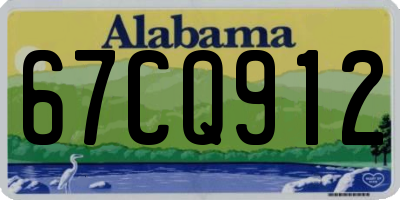 AL license plate 67CQ912