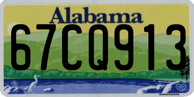 AL license plate 67CQ913