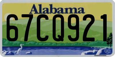 AL license plate 67CQ921
