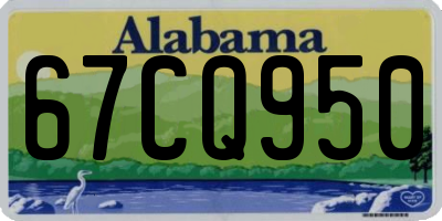 AL license plate 67CQ950