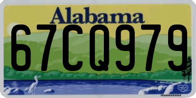 AL license plate 67CQ979