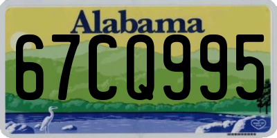 AL license plate 67CQ995