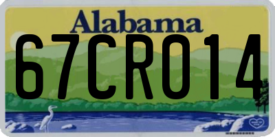 AL license plate 67CR014
