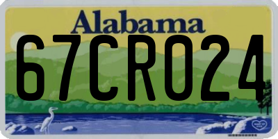 AL license plate 67CR024