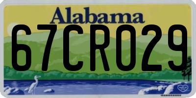 AL license plate 67CR029
