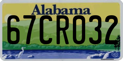 AL license plate 67CR032