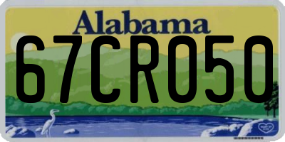 AL license plate 67CR050