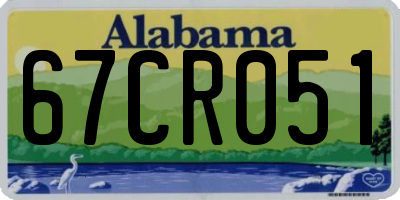 AL license plate 67CR051