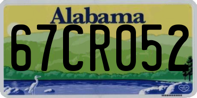 AL license plate 67CR052
