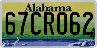 AL license plate 67CR062