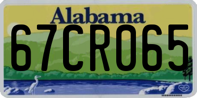 AL license plate 67CR065