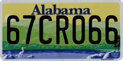 AL license plate 67CR066