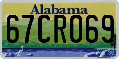 AL license plate 67CR069